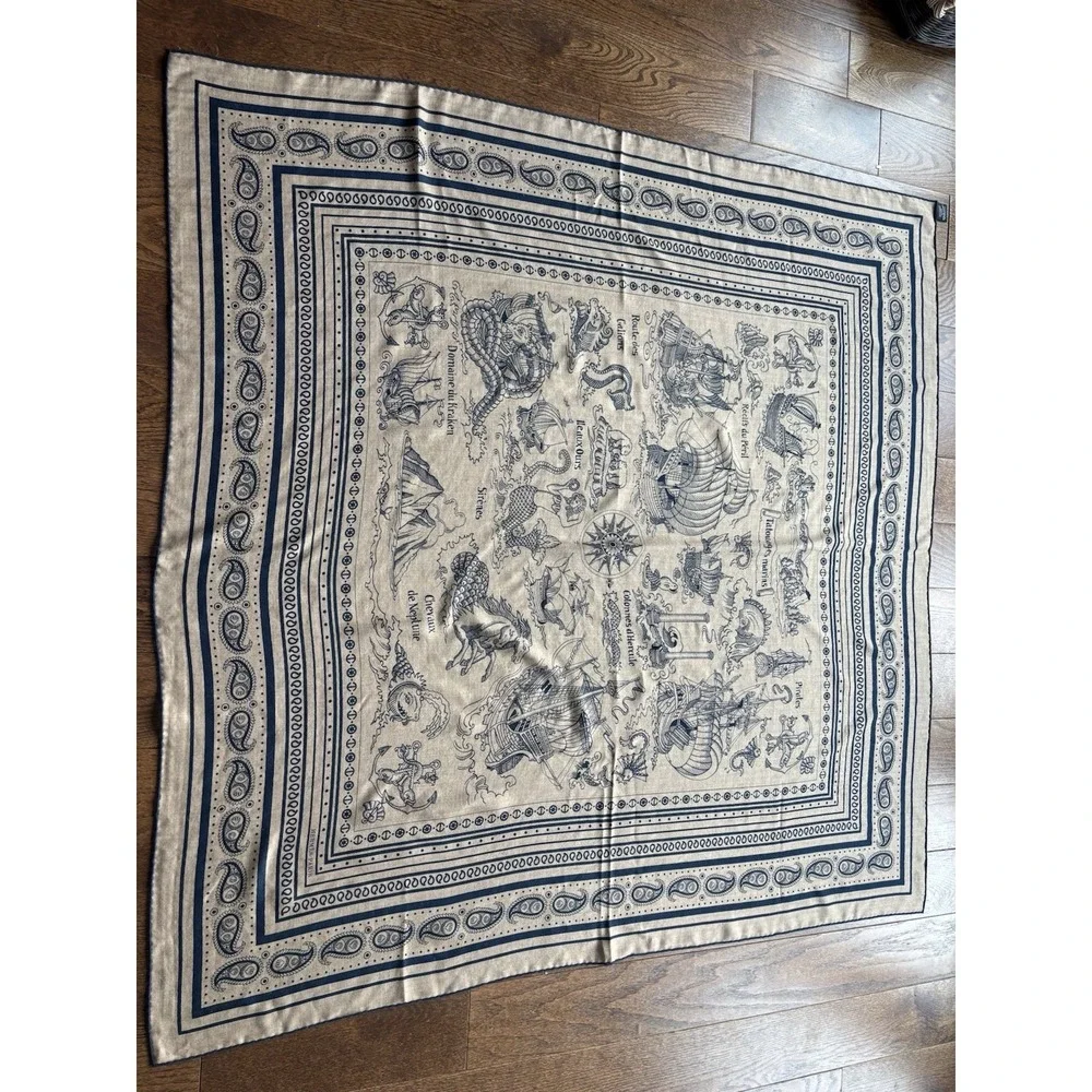 Hermes Cashmere Shawl 